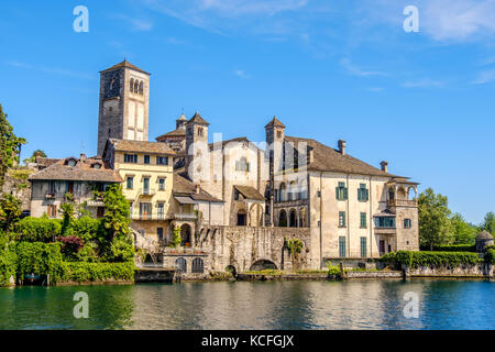 Lago d'orta - Orta san giulio isola - Novara - Piemonte - Italia Foto Stock