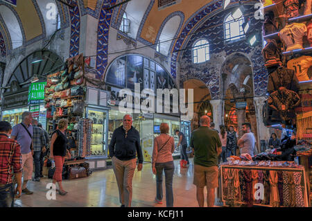 Il Grand Bazaar Kapali Carsi, Istanbul, Turchia Foto Stock