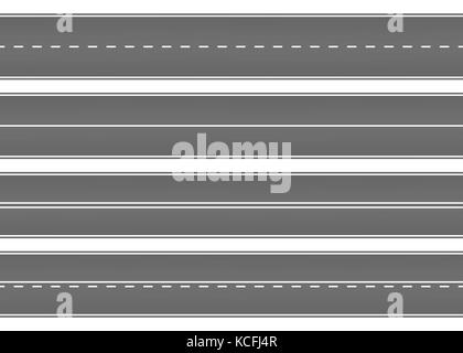 Strada, strada con asfalto. autostrada. titolo per il trasporto isolati.speedway.illustrazione vettoriale. Illustrazione Vettoriale