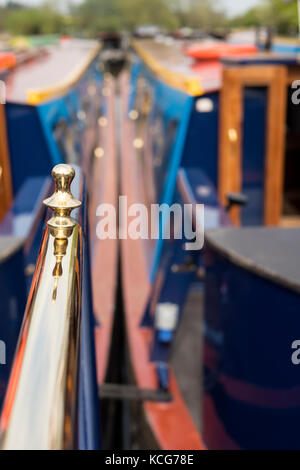 Canal nautica Heyford inferiore Wharf Oxford Canal Oxfordshire Inghilterra Foto Stock