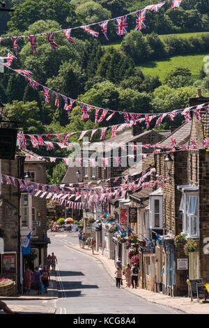 Ponte Pateley Nidderdale North Yorkshire, Inghilterra Foto Stock