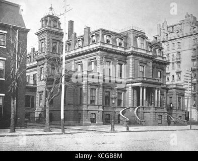 Stati Uniti d'America, Stato della Pennsylvania, l'Union League Clubhouse nella città di Philadelphia , digitale Riproduzione migliorata di una foto storiche dal (stimato) Anno 1899 Foto Stock