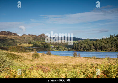 Llynnau Mymbyr, Snowdonia, il Galles del Nord Foto Stock