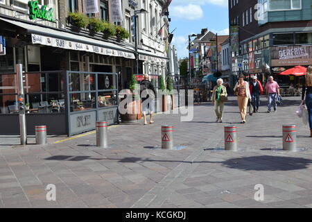 Smart City Eindhoven. La sicurezza dei pedoni e il traffico di apparecchiature di controllo Foto Stock