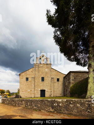 Soandres, la coruna provincia, Galizia, Spagna. il monastero di san pedro de soandres che risale al X secolo. Foto Stock