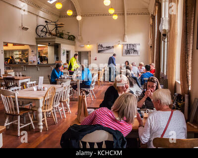 Stazione hassop Cafe interior, hassop, Derbyshire Foto Stock