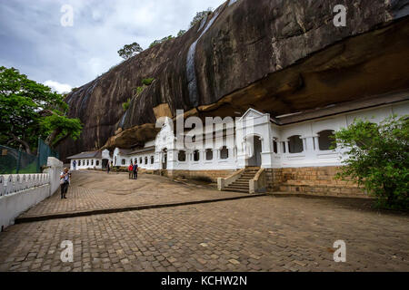 Dambulla tempio nella grotta in sri lanka Foto Stock