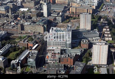 Vista aerea della città di Glasgow College - Campus in città, Scotland, Regno Unito Foto Stock