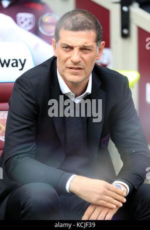 West Ham United manager Slaven Bilic Foto Stock