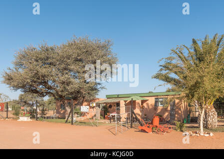 Koes - luglio 5, 2017: le ulteriori toe coffee shop in una casa in koes, una piccola città nella regione di karas in Namibia Foto Stock