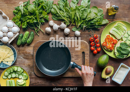 Svuotare padella Foto Stock