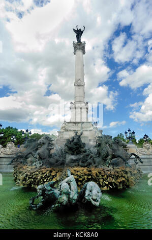 Monumento aux girondins, place des Quinconces, bordeaux, gironde department, Aquitaine, Francia Foto Stock