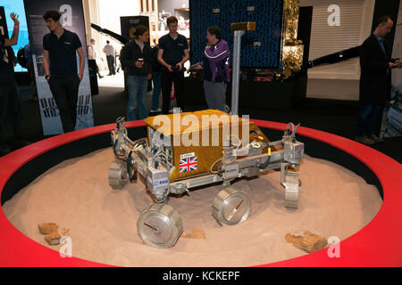 Prototipo di Mars rover realizzato da airbus in collaborazione con l'Agenzia spaziale europea, sul display a New Scientist live 2017 Foto Stock