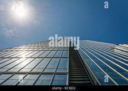 Edificio di montreal vista dalla strada Foto Stock