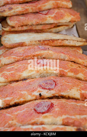 Sfincione (pizza siciliana) Foto Stock