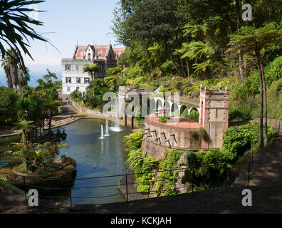 Il Monte Palce e giardini Funcal Madera Foto Stock