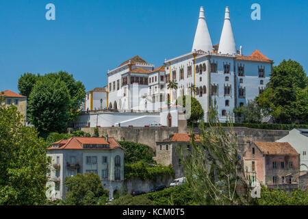 Palácio Nacional de Sintra, Sintra, Portogallo Foto Stock