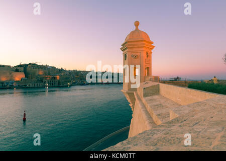 Gardjola Gardens senglea Foto Stock