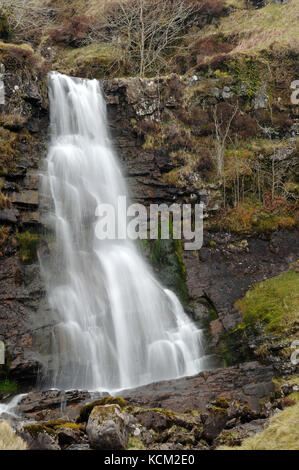 La seconda cascata più alto su nant llyn y. Foto Stock