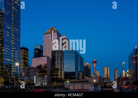 Banchieri Torri Hall, centro di Calgary, Alberta, Canada. Foto Stock