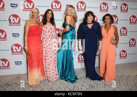 2017 TV Choice Awards, tenutosi al Dorchester Hotel, Londra. Con: Jane Moore, Andrea McLean, Penny Lancaster, Coleen Nolan, Saira Khan, Linda Robson dove: Londra, Regno Unito quando: 04 Set 2017 Credit: Lia Toby/WENN.com Foto Stock