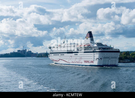 Viking cruise ferry nave Cenerentola a Stoccolma Foto Stock