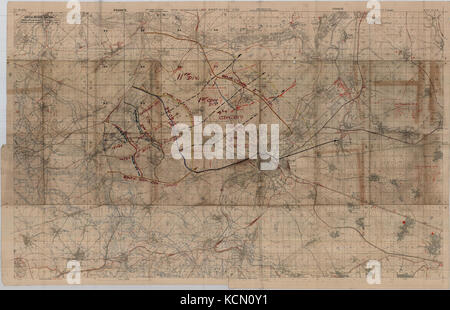 La battaglia del Canal du Nord mappa Battaglia (settembre 1918) Foto Stock