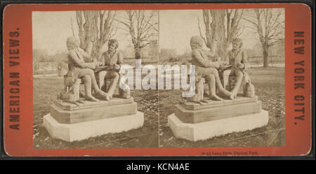Auld Lang Syne (Tam o'shanter & Souter Johnnie), Central Park, da Robert N. Dennis raccolta di vista stereoscopica 2 Foto Stock
