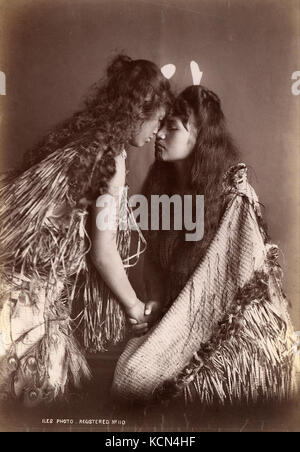 Arthur James Iles donne Maori, Nuova Zelanda Foto Stock