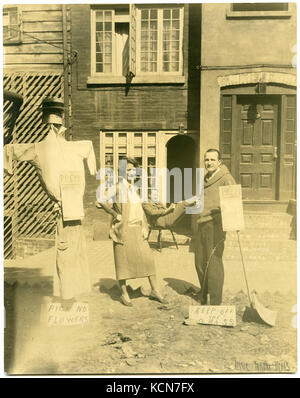 Edna Saint Vincent Millay e marito Eugen Jan Boissevain Foto Stock