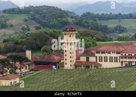 La cantina Miolo, Vale dos Vinhedos, Rio Grande do Sul - Brasile Foto Stock