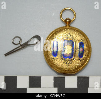 Gold Pocket Watch dato a Millie Taylor per il suo diciottesimo compleanno Foto Stock