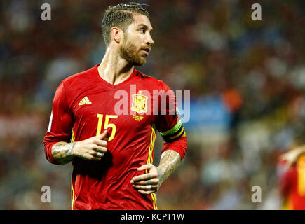 Alicante, Spagna. 6 Ottobre, 2017. Qualificazioni europee russo World Cup 2018, match 9 tra la Spagna e l'Albania al Jose Rico Perez Stadium. © ABEL F. ROS/Alamy Live News Foto Stock