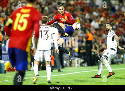 Alicante, Spagna. 6 ottobre, 2017. qualificazioni europee russo world cup 2018, match 9 tra la Spagna e l'albania al jose rico perez stadium. © abel f. ros/alamy live news Foto Stock