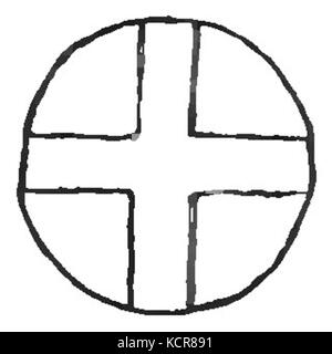 Una pagina dell'edizione 1882 di "Atlantis: Il mondo Antediluviano", che presenta un capitolo sul mondo mitologico di Atlantide. Il testo approfondisce le teorie e le idee che circondano la sua esistenza e la sua scomparsa. Foto Stock