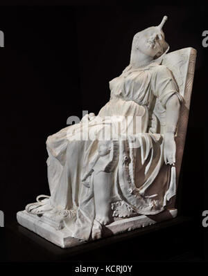 Edmonia Lewis la morte di Cleopatra vista laterale Foto Stock
