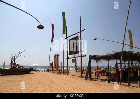 Bentota Sri Lanka Amal Villa Ristorante e bar sulla spiaggia Foto Stock