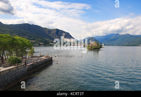 Isola superiore ('isola di pescatori) sul lago maggiore - Baveno - Stresa - Italia Foto Stock