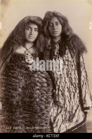 Arthur James Iles donne Maori, Nuova Zelanda (431444) Foto Stock