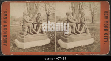 Auld Lang Syne (Tam o'shanter & Souter Johnnie), Central Park, da Robert N. Dennis raccolta di vista stereoscopica 4 Foto Stock