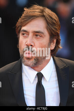 74 Mostra del Cinema di Venezia - Mamma! - Premiere featuring: Javier Bardem dove: Venezia, Italia quando: 05 set 2017 credito: WENN.com Foto Stock