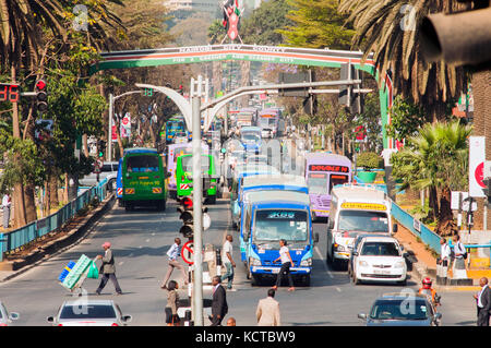 Jomo kenyatta avenue Nairobi Kenya Foto Stock
