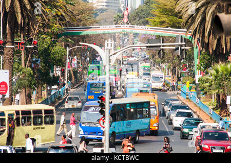 Jomo kenyatta avenue Nairobi Kenya Foto Stock