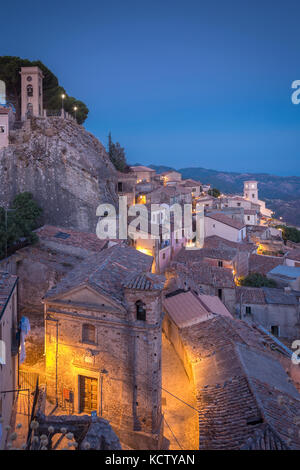 Hilltown di Bova, Calabria, Italia. Foto Stock