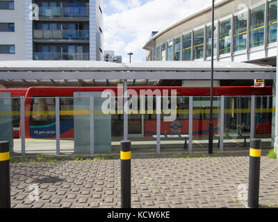 Langdon park stazione DLR, polare, East London Foto Stock