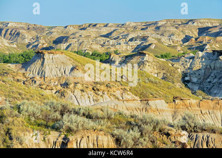 Badlands - un sito patrimonio mondiale dell'UNESCO, il parco provinciale dei dinosauri, Alberta, Canada Foto Stock