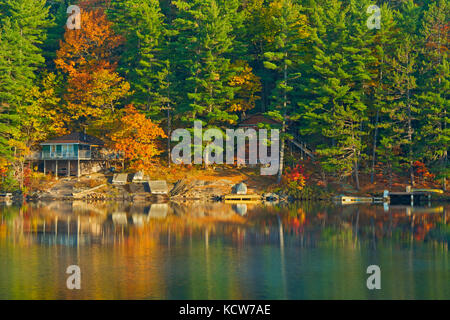 Lago di baie, Dorset, ontario, Canada Foto Stock