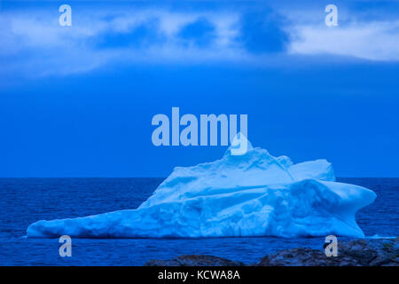 Iceberg nell'Oceano Atlantico, bonavista, Terranova e Labrador, Canada Foto Stock