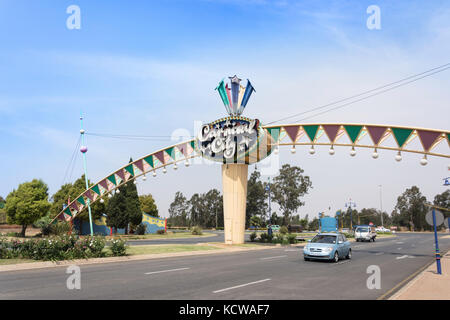 Ingresso al Carnevale Casino & Entertainment World, Brakpan, East Rand, maggiore Johannesberg, provincia di Gauteng, Repubblica del Sud Africa Foto Stock