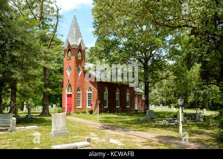 La Chiesa di Cristo, Kingston parrocchia episcopale, 320 Williams Wharf Road, Mathews, Virginia Foto Stock